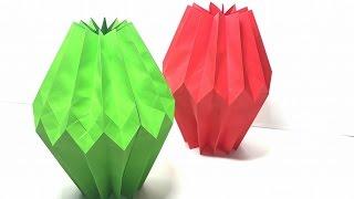 Origami Tutorial - How to Origami Home Decor Paper Crafts for Light Bulb