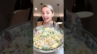 THE BEST MACRO FRIENDLY CHICKEN CAESAR PASTA SALAD EVA 