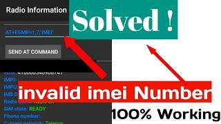 how to change your IMEI number/Mtk engineering mode /invalid IMEI number problem fix