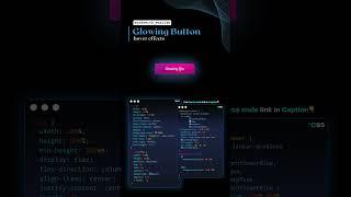 Glowing Button #codewith_muhilan #css #coding