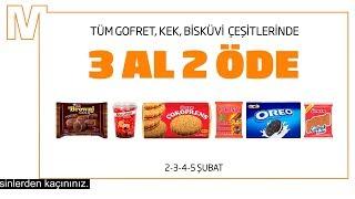 Migros'ta Tüm Gofret, Kek, Bisküvi Çeşitlerinde 3 AL 2 ÖDE!