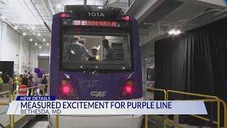 Cautious excitement from Bethesda residents as Purple Line trains were unveiled