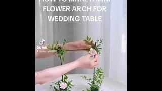 how to make a mini arch for wedding table centerpieces decoration