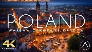 POLAND IN 4K - WARSAW - ZAKOPANE - KRAKOW DRONE FOOTAGE (ULTRA HD) - Beautiful Scenery Footage UHD