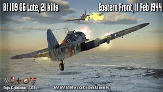 Bf 109 G6 Late: 21 kills, Contact Patrol over Korsun | Quadruple Ace | Cinematic WW2 Air Combat Sim