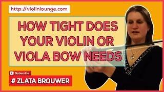 How (much) To Tighten Your Violin or Viola Bow
