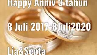 Anniversari pernikahan Lia dan Septa 3 tahun | Lia Rahayu dan Septa Arif Pambudi