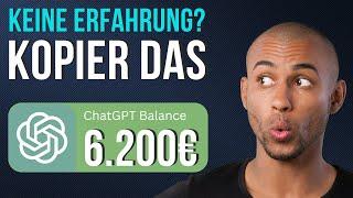 So verdient man 450€ pro Tag mit Chatgpt (Online Geld verdienen 2025)