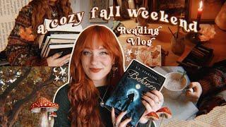 ˖°  A Very Cozy Reading Vlog °｡⋆ forest walks, reading cozy fantasy & painting ️ fall weekend