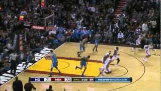 LeBron Spinning Behind Backboard Shot