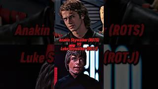 Anakin Skywalker (ROTS) VS Luke Skywalker (ROTJ) #starwars #edit #1v1 #viralshorts #anakin #luke