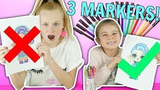 3 MARKER CHALLENGE! | Fizz Sisters