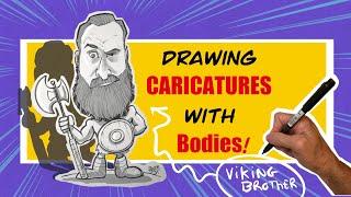 ￼Live Caricature Drawing Method: Viking Caricature Body!