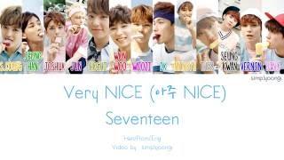 SEVENTEEN [세븐틴] - Very NICE [아주 NICE] (Color Coded Lyrics | Han/Rom/Eng)