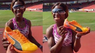 Wow! Shericka Jackson Runs 200m In Usain Bolt Spikes