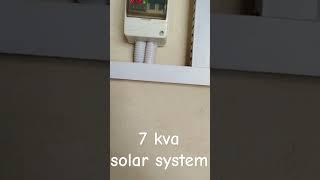 7 kva#solar system# without battery# 8 solar panels