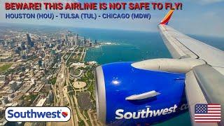 REVIEW | Southwest Airlines | Houston (HOU) - Tulsa (TUL) - Chicago (MDW) | Boeing 737-700 | Economy