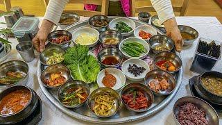 밥상에 인생 바친 70대 할머니들, 대한민국 최고의 백반집 반찬 30가지는 기본! Korean street food