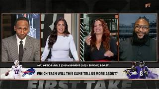 First Take goes OFF THE RAILS debating the significance of Ravens-Bills 