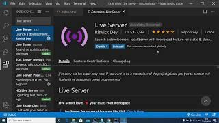 Visual Studio Code Live Server Extension to Run Code on Local Development Server Full Demo Video