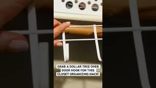 Closet organizing hack! #shannonskiptomylife #dollartree #dollartreehacks