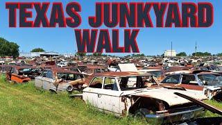 TEXAS JUNKYARD WALK-THRU THOUSANDS OF CLASSICS