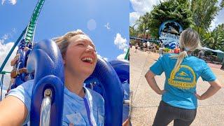 RIDING EVERY ROLLER COASTER at SeaWorld Orlando CHALLENGE & Lunch at Lakeside Cafe!