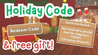 New Holiday REDEEM CODE + Free Christmas Present! | Wild Horse Islands