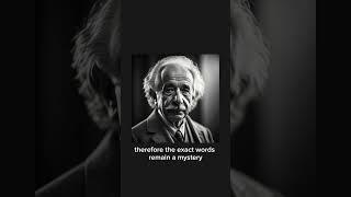 The last words of Albert Einstein remains a mystery #shorts