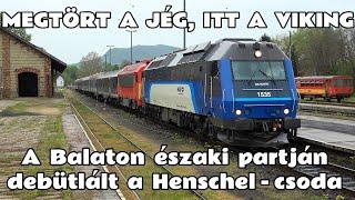2025.04.17. Megtörtént a csoda. A Henschel mozdony megkezdte utasforgalmi szolgálatát a Balatonnál