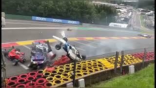 HUGE Crash Spa Francorchamps Formula W Series 2021 (Full Video with Commentary)