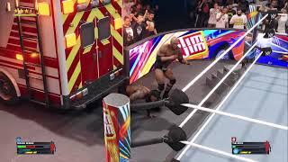 WWE Jacob Fatu is attacked by Roman Reigns Roman Reigns vs Solo Sikoa vs Jacob Fatu 9 Sept 2024