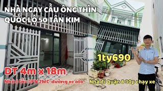 Nhà đẹp giá rẻ Tân Kim Quốc Lộ 50 DT 4x18m 1 lầu 3PN 2WC | Bán Nhà Bình Chánh | Nhà Đất Trang Anh