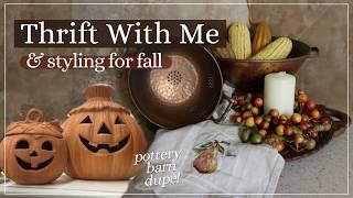 THRIFTING FOR FALL! THRIFT WITH ME & STYLED THRIFT HAUL! | Goodwill, Home Decor