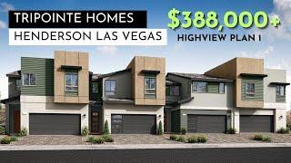 Brand New Modern Townhomes for Sale Las Vegas Henderson Tripointe Homes Highview Plan 1 New Build