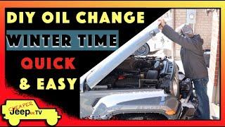 DIY Winter Oil Change, Jeep Wrangler 3.6L Pentastar : Quick & Easy