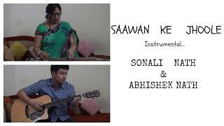 Saawan Ke Jhoole Instrumental | Sonali Nath & Abhishek Nath | Hawaiian Guitar