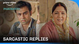 Sarcastic Replies | Panchayat | Sachiv Ji, Manju Devi #primevideoindia