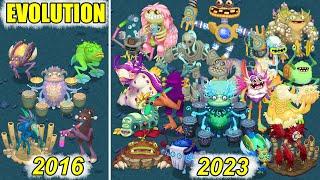 Wublin Island Evolution - Update 1-20 Full Songs | My Singing Monsters