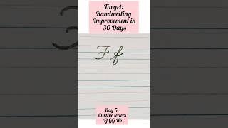 Target: Improve Handwriting in just 30 Days-Day 5 |Handwriting course | cursive letters Ff Gg Hh