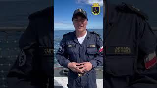 Primer embarco de alumnos de la Escuela de Grumetes en Unidad de la Armada #grumetes #armada #chile