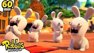 1H RABBIDS INVASION | Panic at the Rabbids! | Animaj Kids