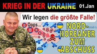 01.JANUAR: Geniale Falle - GRANATEN PRASSELN VON ALLEN SEITEN AUF DIE NORDKOREANER | Ukraine-Krieg