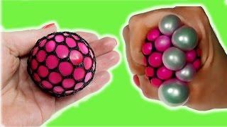 DIY Squishy Mesh Stress Ball! How to make cool stress ball