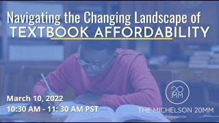 Navigating the Changing Landscape of Textbook Affordability