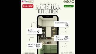 "Live Homes Makes Happy Life" -  Benefits of Modular Kitchen ️