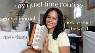 My Quiet Time Routine | Tips on reading the Bible, devotionals, Prayer journal & more