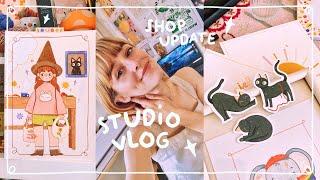 Studio vlog ️ 2 semaines pour préparer mon shop update !! (+ je vous montre les nouveautés !)