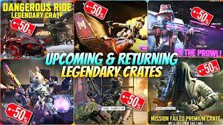 Upcoming & Returning This Week Legendary Crate & StrongBox & Lucky Box 25% to 50% Discount | Codm