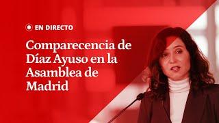 EN DIRECTO | Isabel Díaz Ayuso comparece ante los medios de comunicación en la Asamblea de Madrid